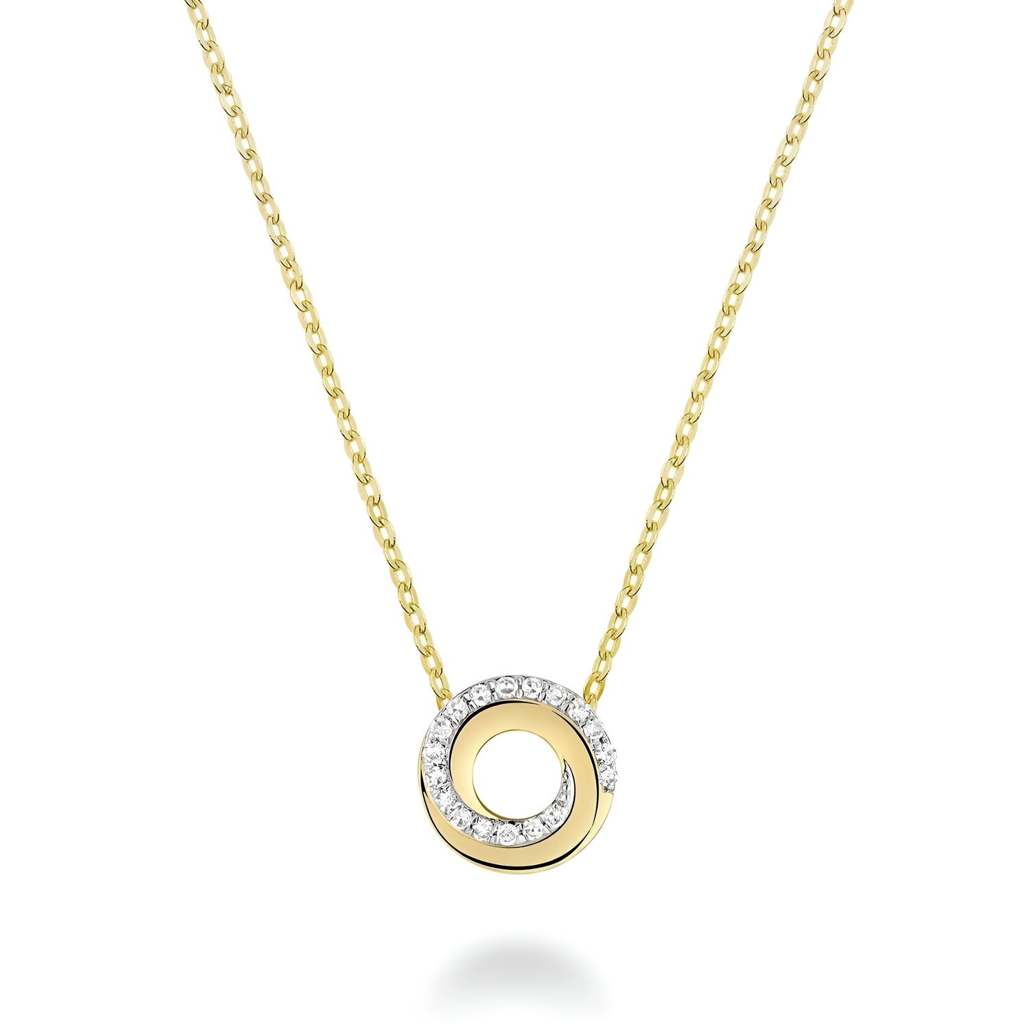 Celeste Swirl Diamond Necklace