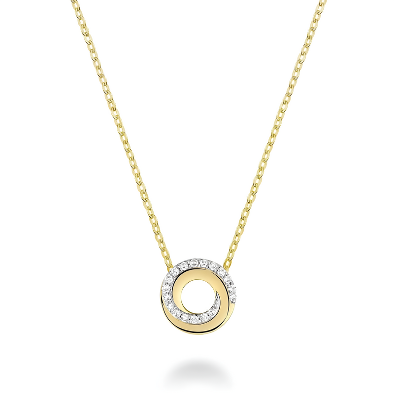 Celeste Swirl Diamond Necklace
