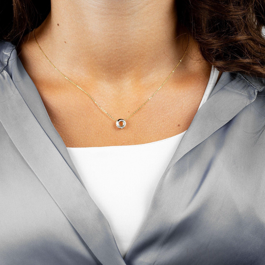 Celeste Swirl Diamond Necklace