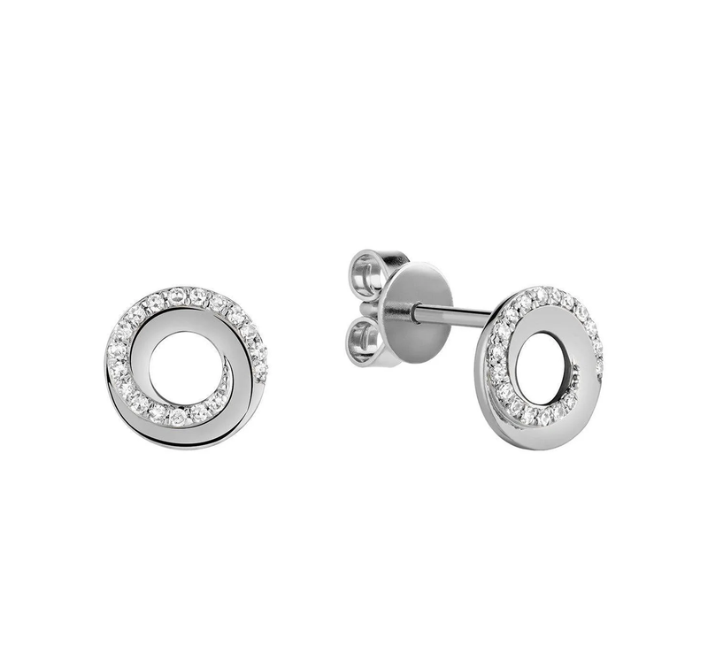 Celeste Swirl Diamond Earrings