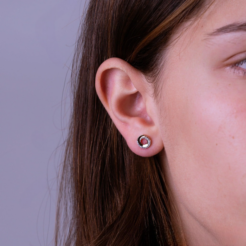 Celeste Swirl Diamond Earrings