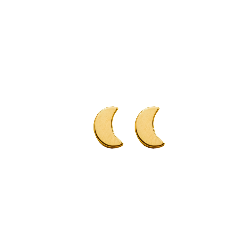 Moon Kiseu Stud Earrings