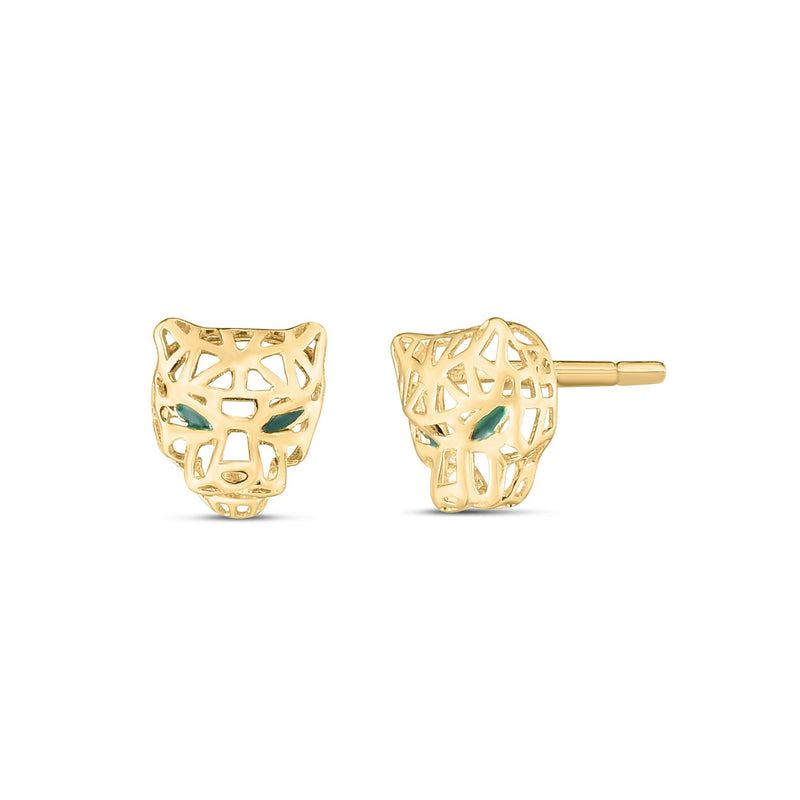 Javan Leopard Stud Earrings