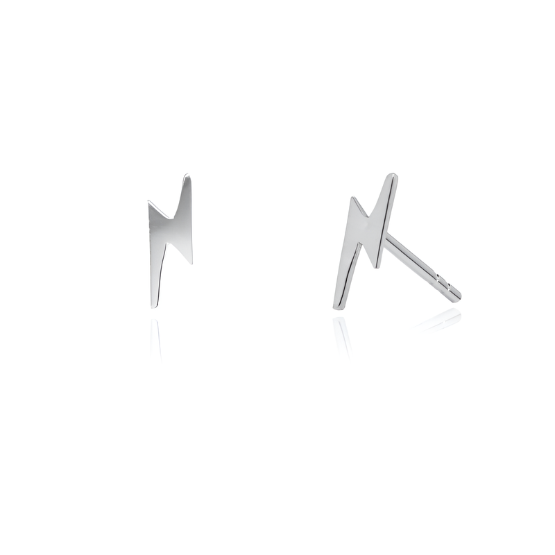 Namsan Lightning Bolt Stud Earrings