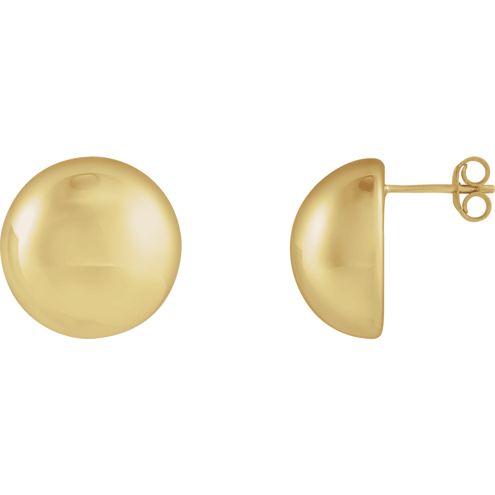 Nina Domed Round Earrings