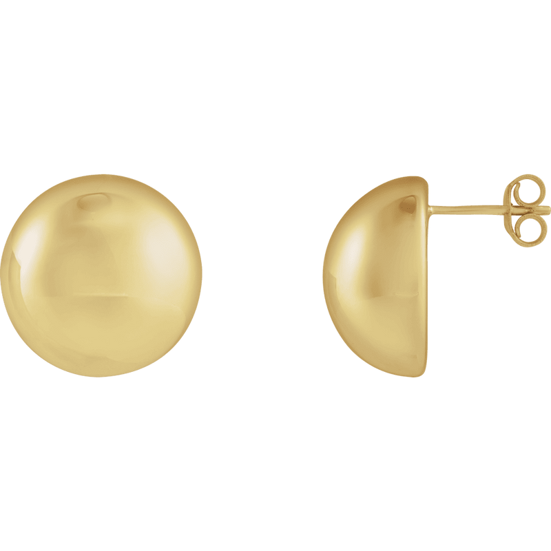 Nina Domed Round Earrings