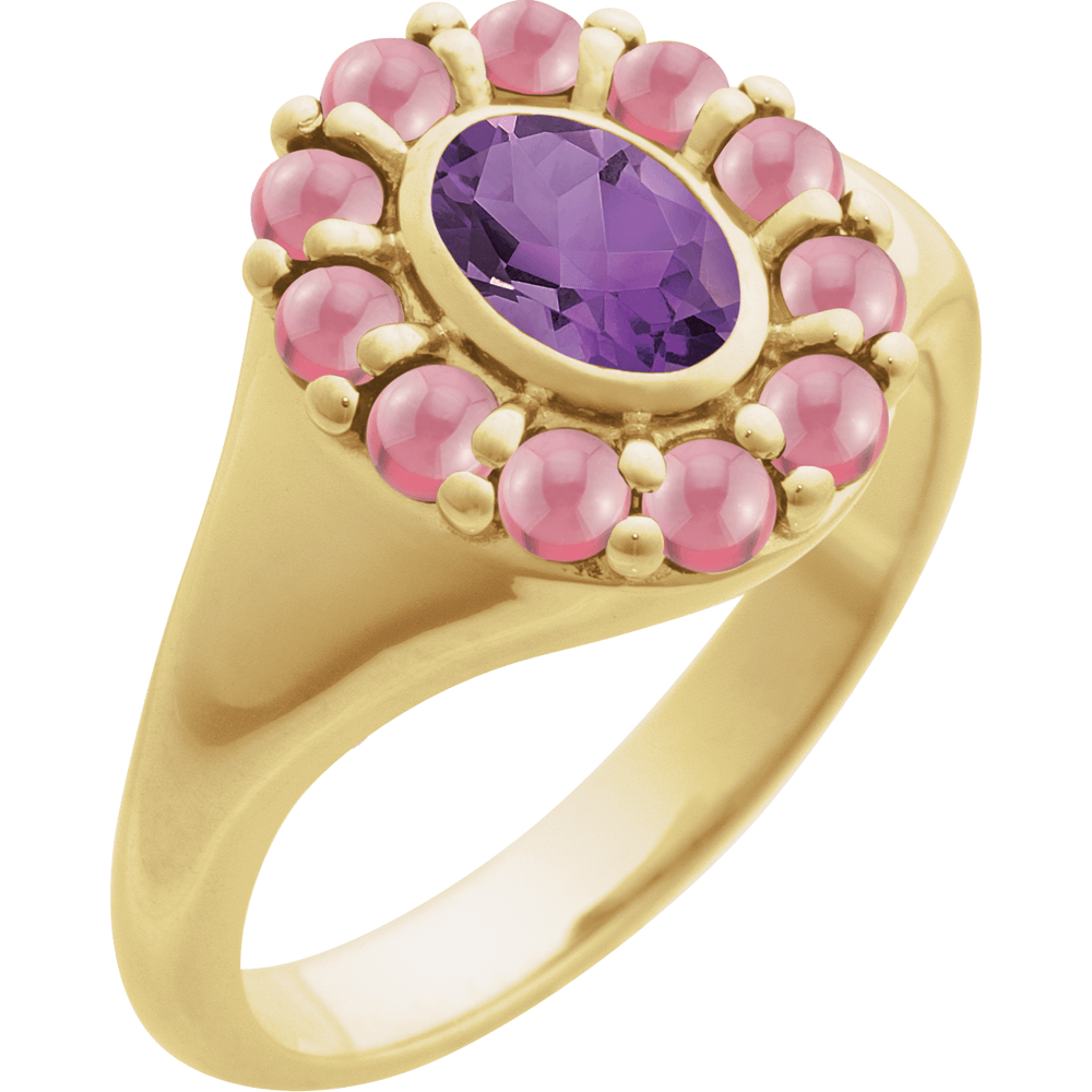 Sonora Amethyst & Rhodolite Garnet Ring