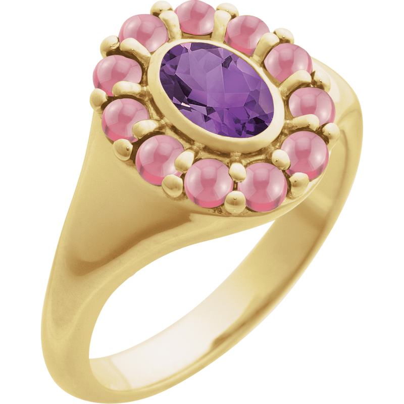 Sonora Amethyst & Rhodolite Garnet Ring