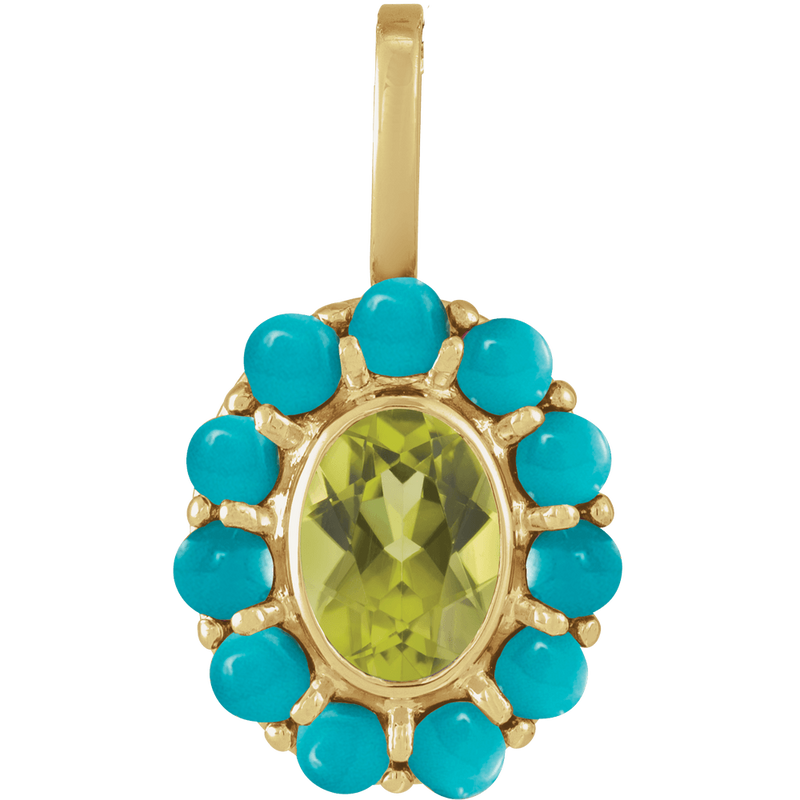 Sonora Peridot & Turquoise Necklace