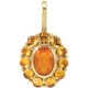 Sonora Mexican Fire Opal & Citrine Necklace