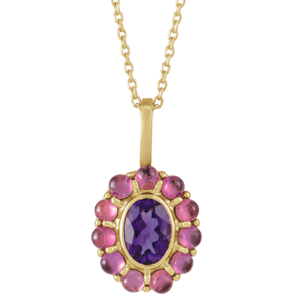 Sonora Amethyst & Rhodolite Garnet Necklace