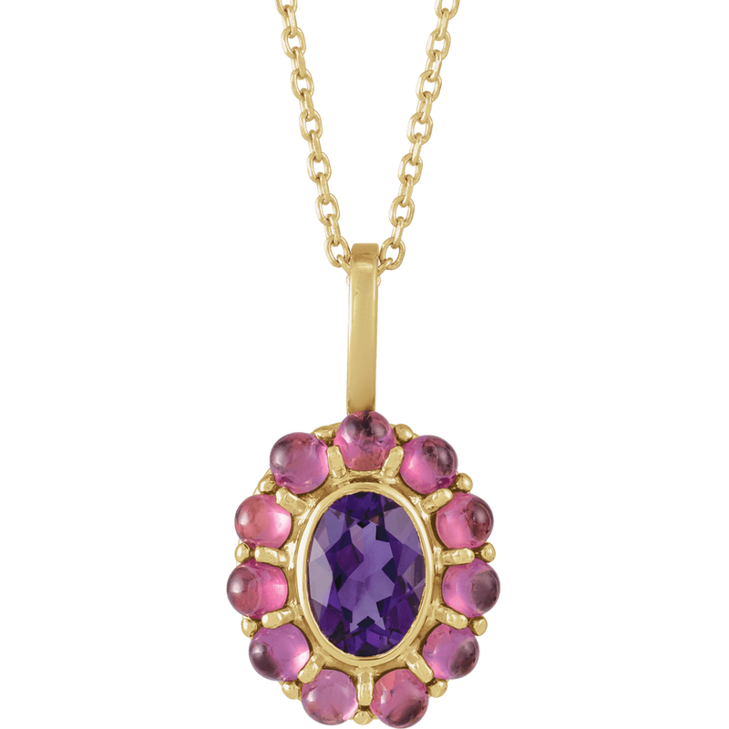 Sonora Amethyst & Rhodolite Garnet Necklace