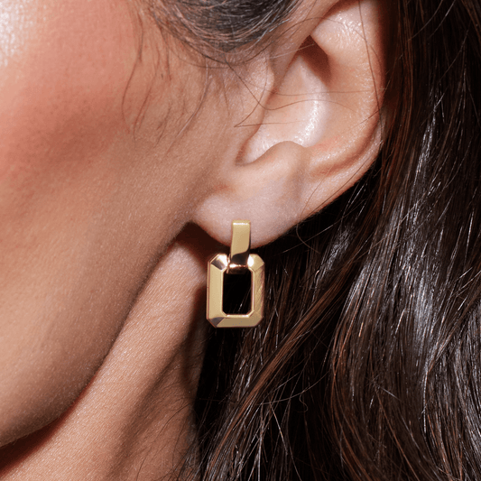 Clara Geometric Drop Earrings