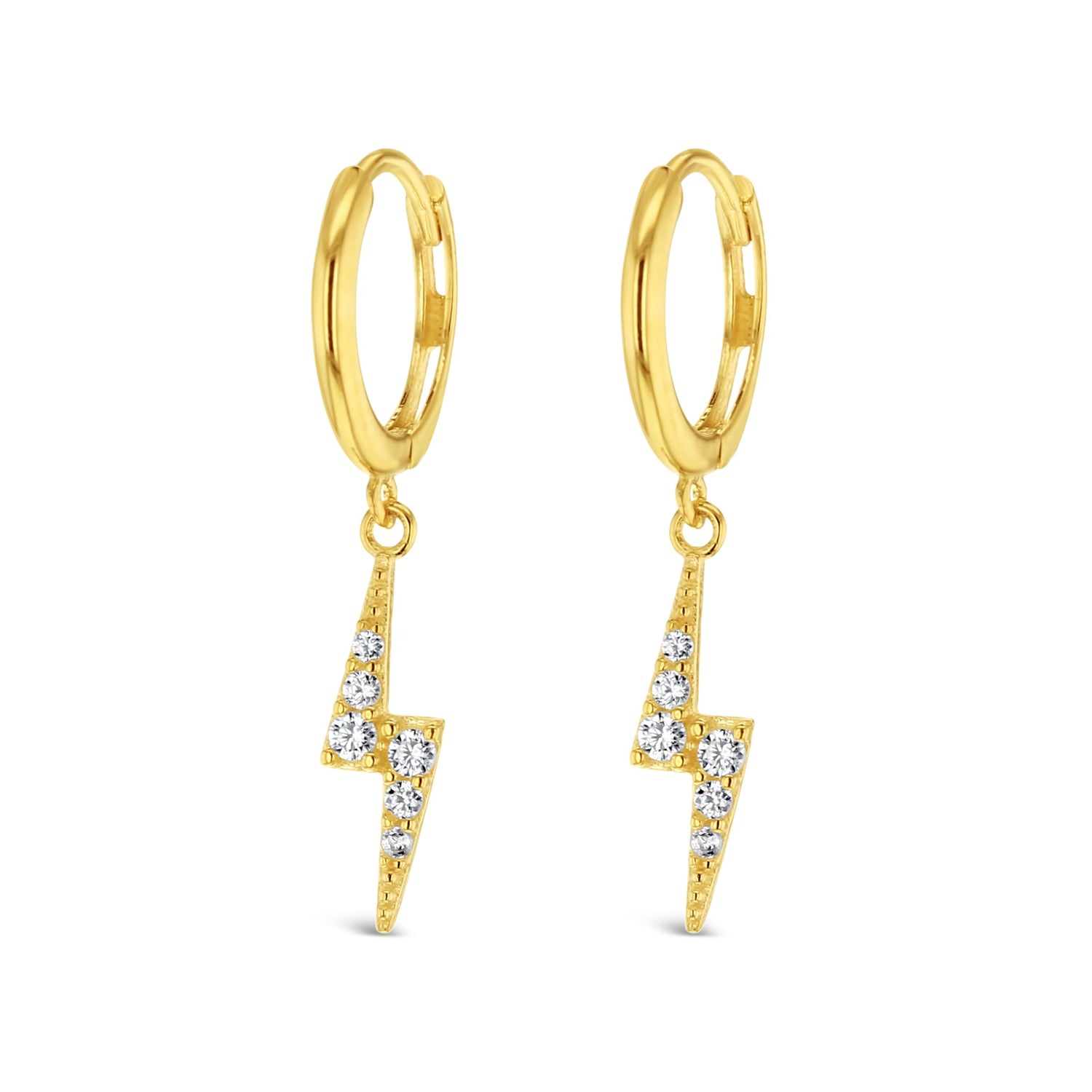 Ateş Bolt Huggie Earrings