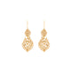 Queen Regal Earrings 9K Gold
