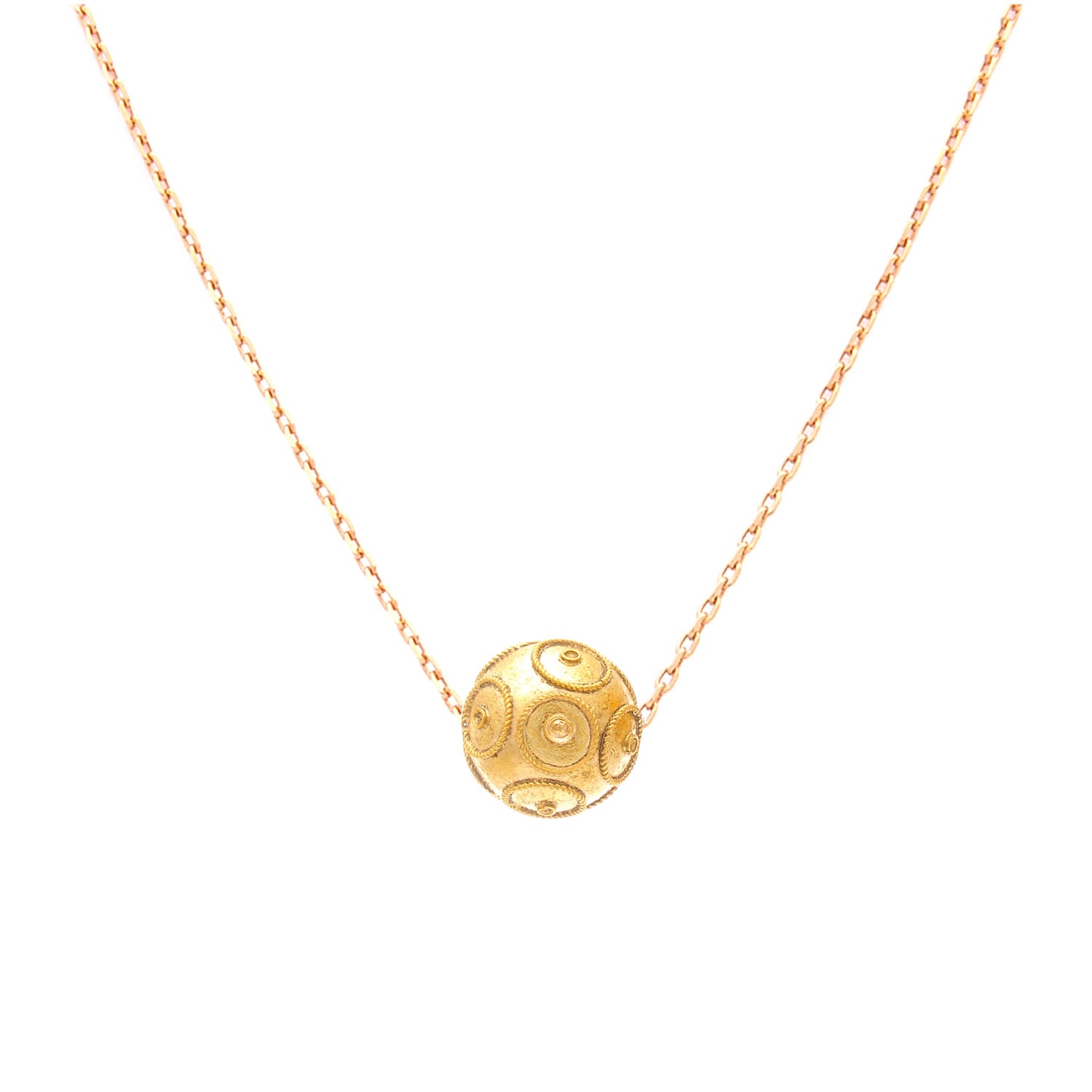 Viana’s Conta Necklace 9K Gold