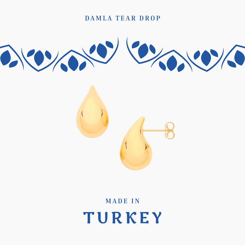 Damla Tear Drop Earrings