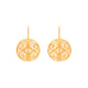 Circle Filigree Earrings Gold Plated Silver