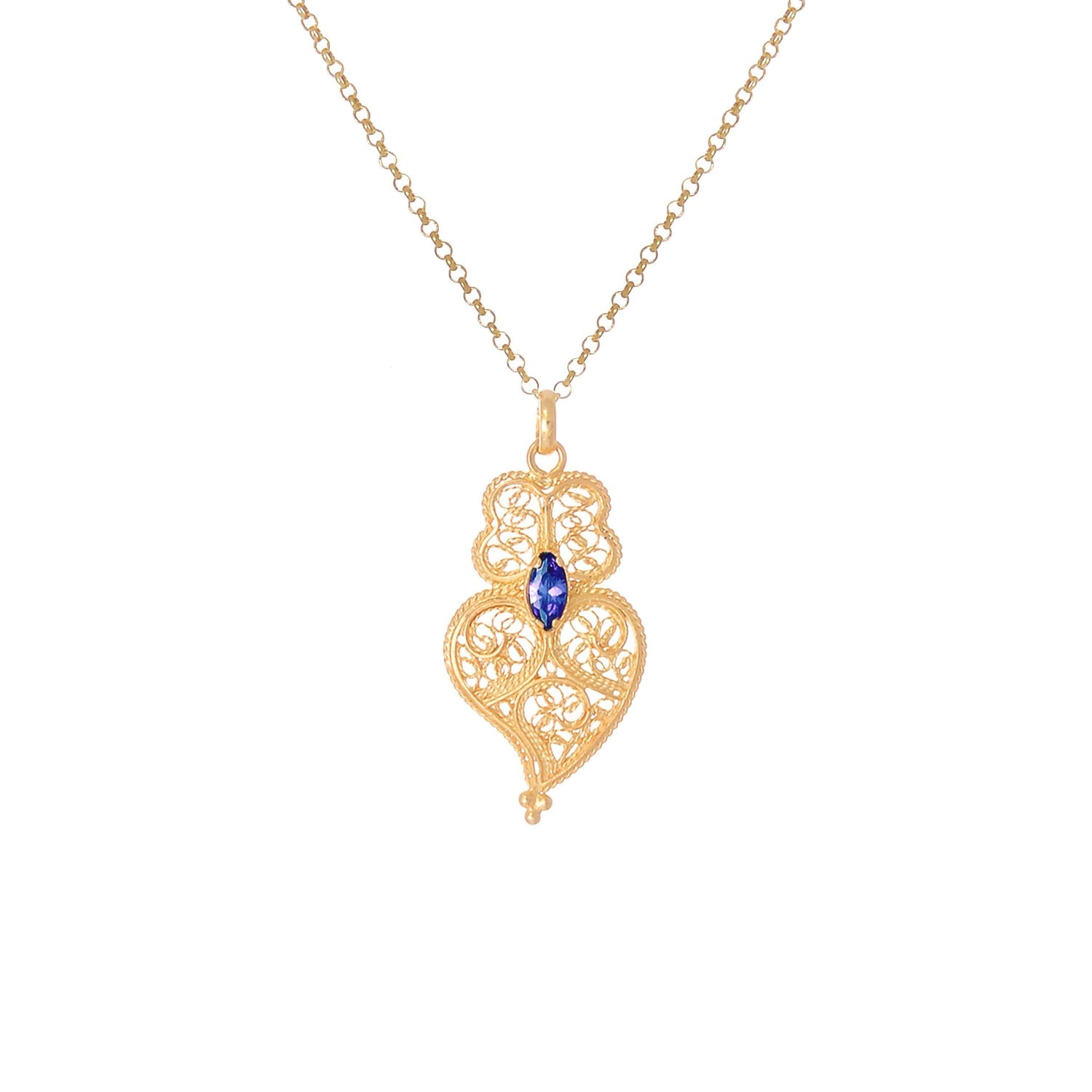 Heart of Viana Necklace Gold Plated Silver