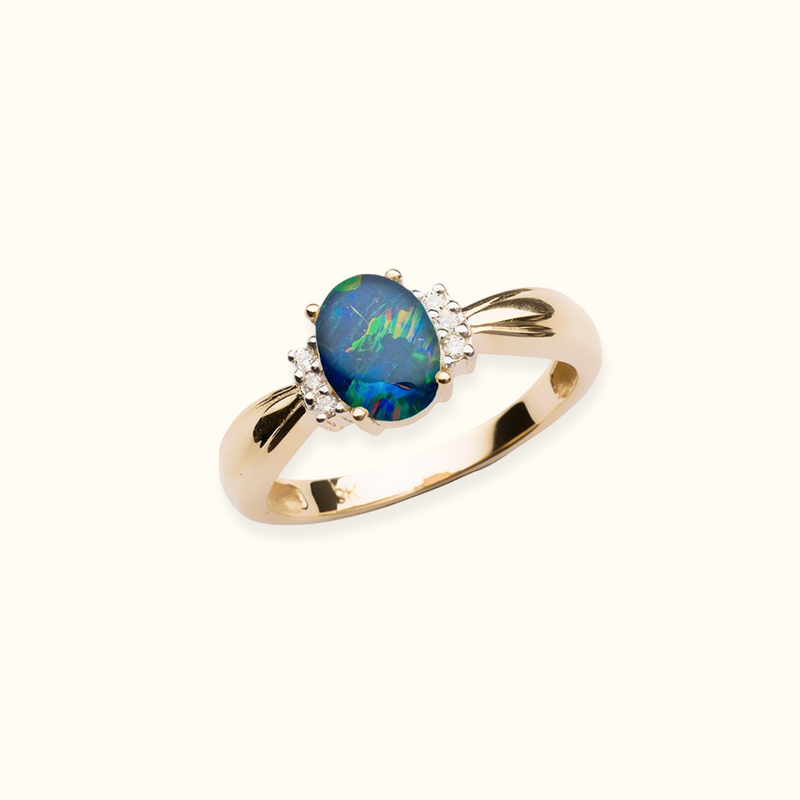Isara Opal & Diamond Ring
