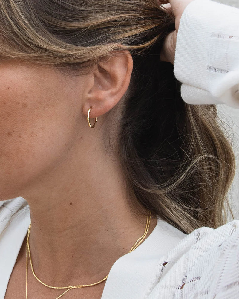 Lia Hoop Stud Earrings