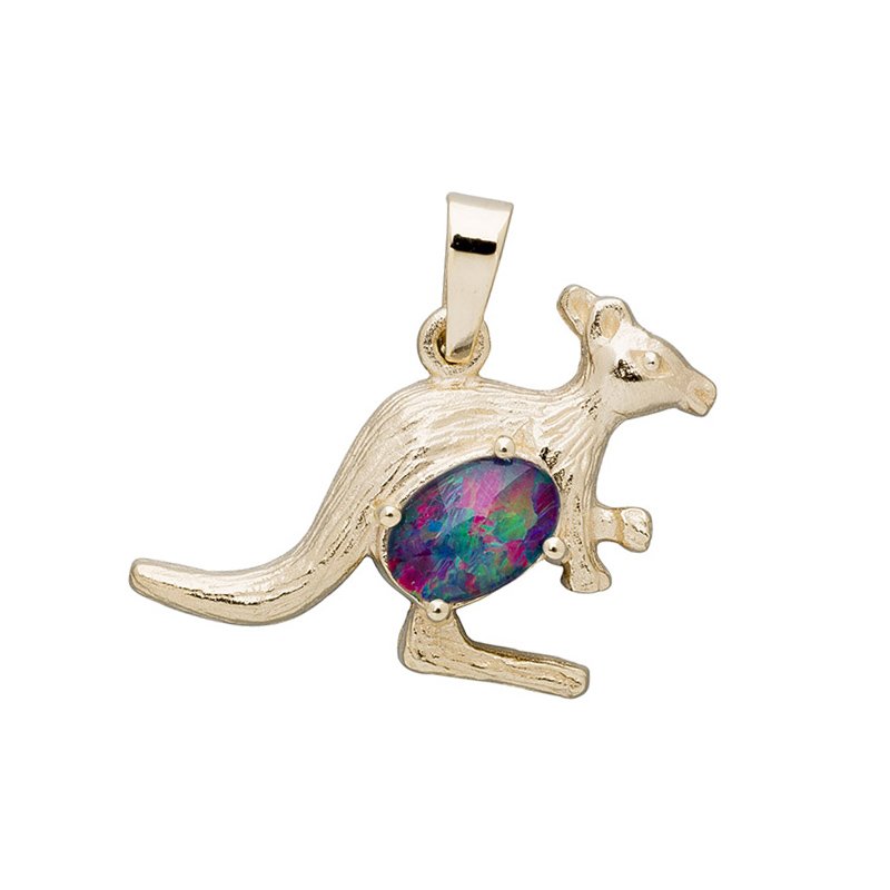 Kangaroo Royale Opal Pendant