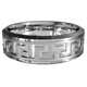 Hector Greek Key Ring (Silver)