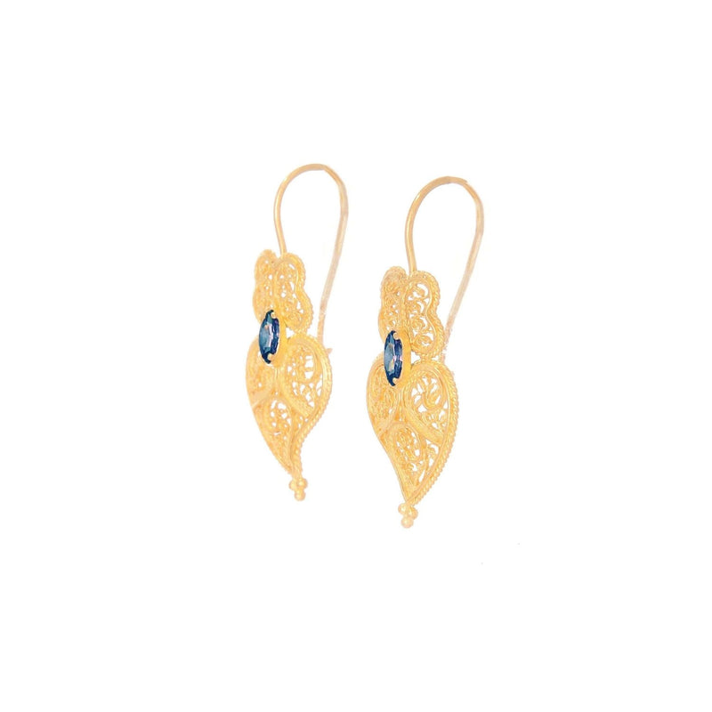 Heart of Viana Earrings Gold Plated Silver