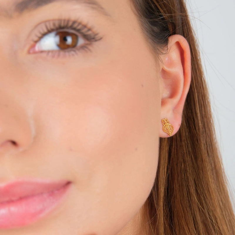 Heart of Viana Earrings 9K Gold