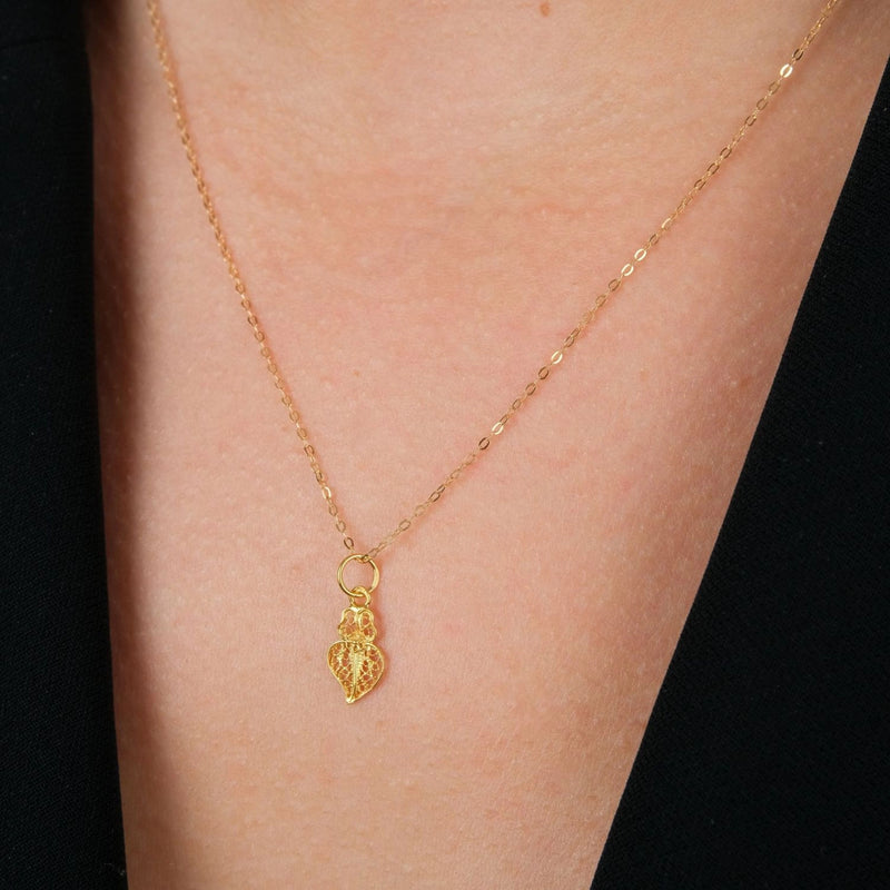 Heart of Viana Necklace 9K Gold