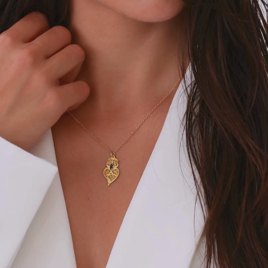 Heart of Viana Necklace Gold Plated Silver