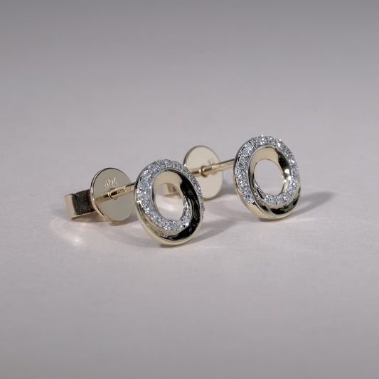 Celeste Swirl Diamond Earrings